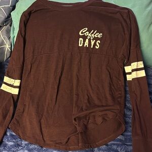 Maurices Dark Maroon Long Sleeve Top
